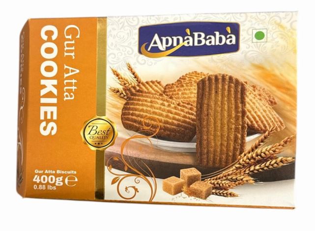 GUR ATTA BISCUITS APNA BABA 24X400G