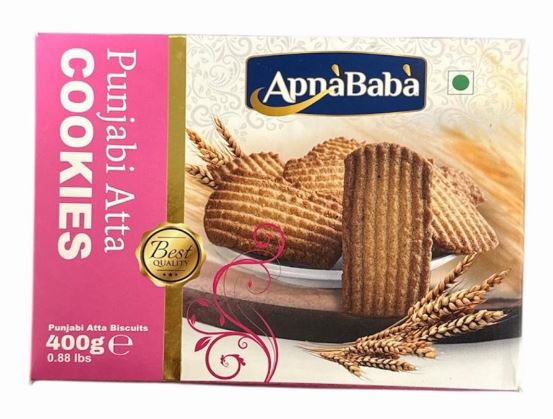 PUNJABI ATTA BISCUITS APNA BABA 24X400G