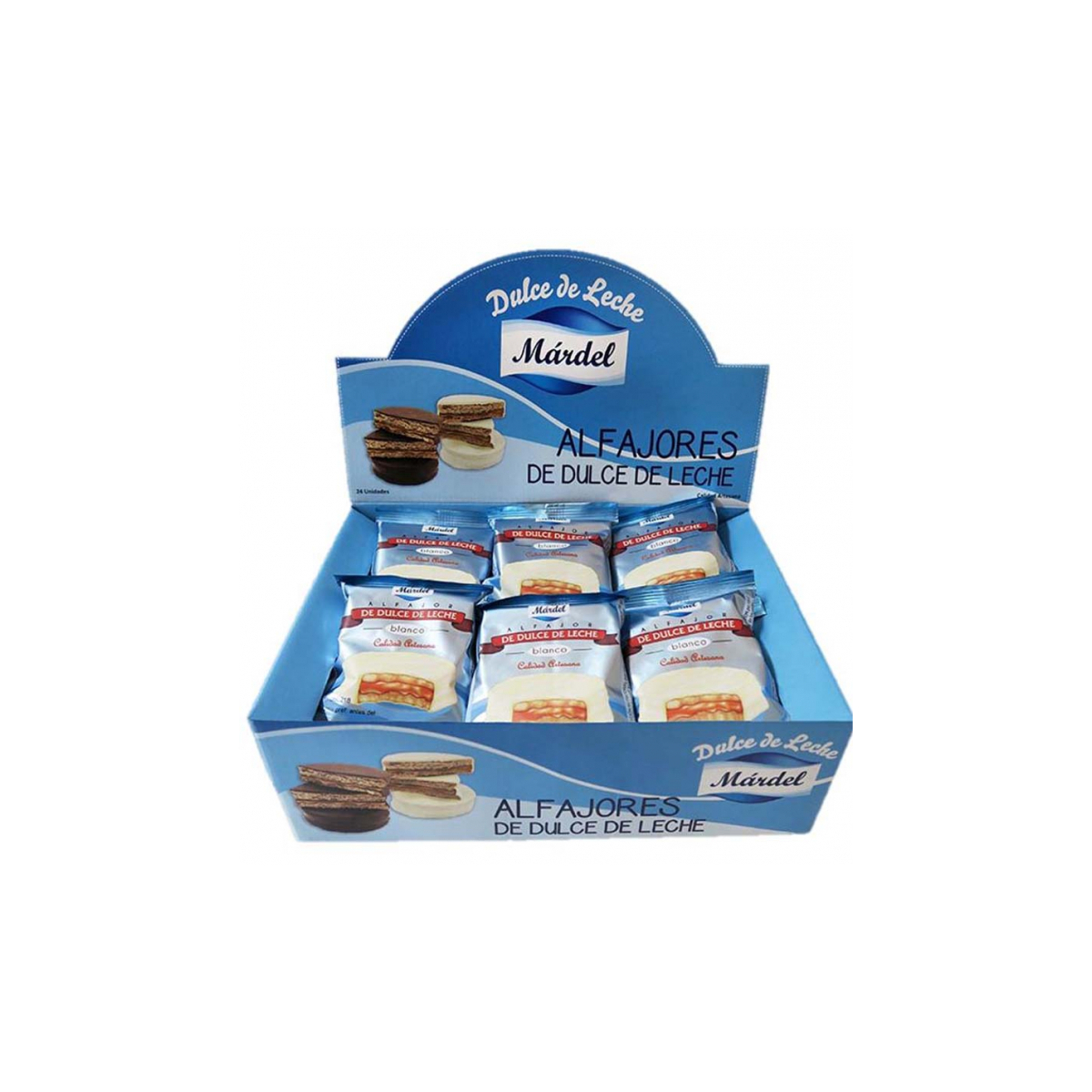 DULCE ALFAJOR BLANCO MARDEL(24X50G)1.2KG