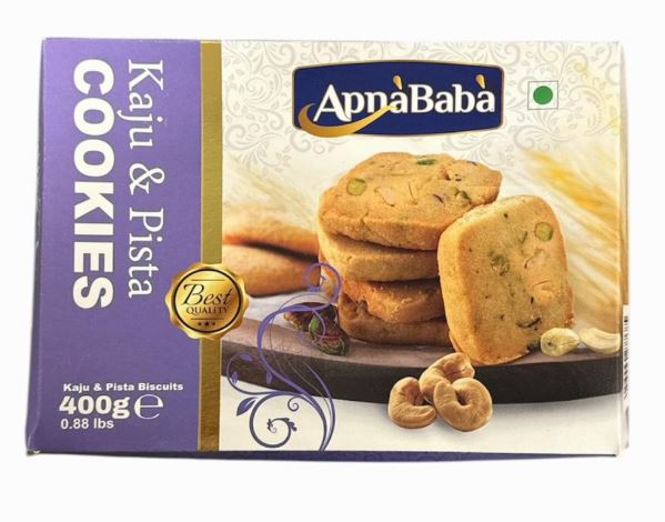 KAJU & PISTA BISCUITS APNA BABA 24X400G