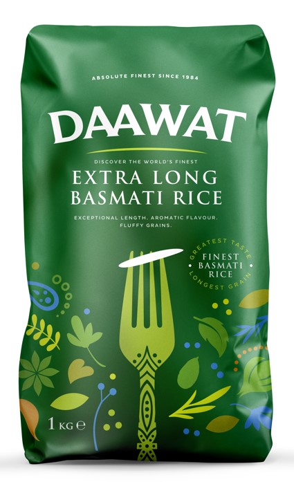 BASMATI DAAWAT EXTRA LONG RICE 6X1KG