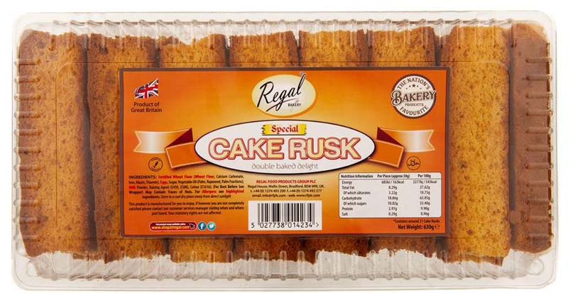 REGAL CAKE RUSK SPECIAL 9X21PZ - FreshTropical