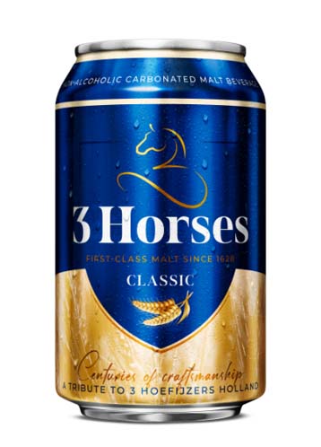 3 HORSES CAN CLASSIC MALT 24*330ML