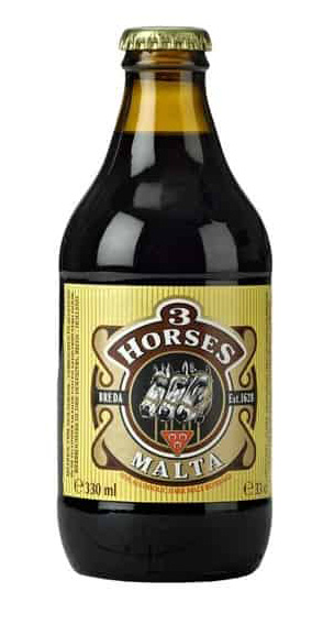 3 HORSES DARK MALT BOTTLE 24*330ML