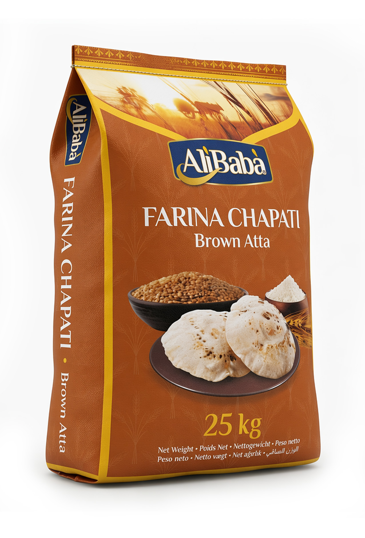 FARINA CHAPATI MARRONE (MEDIUM) 25KG