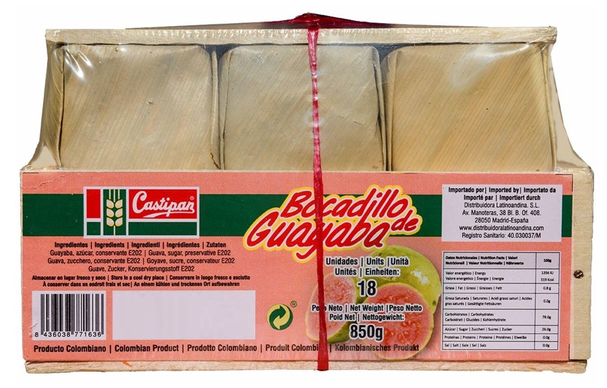 BOCADILLO GOIABA/HOJA 12X850G CASTIPAN