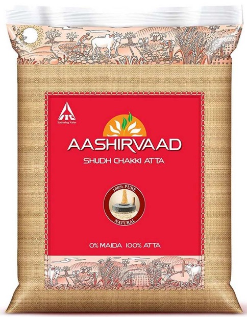 FARINA AASHIRVAAD WHOLE WHEAT 20X1KG