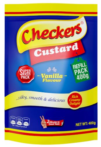 CHECKERS CUSTARD VANILLA 12X400GR