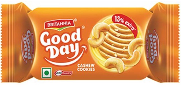 BRITANNIA GOODDAY COOKIES CASHEW 24X75G