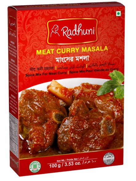 RADHUNI MEAT CURRY MASALA 6X40G