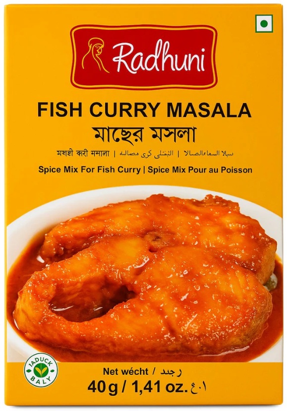 RADHUNI FISH CURRY MASALA 6X40G