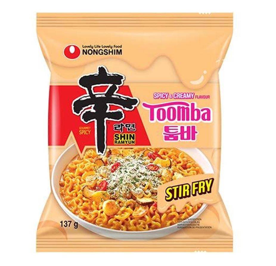 NOODLES SHIN TOOMBA FRY 20X137G NONGSHIM