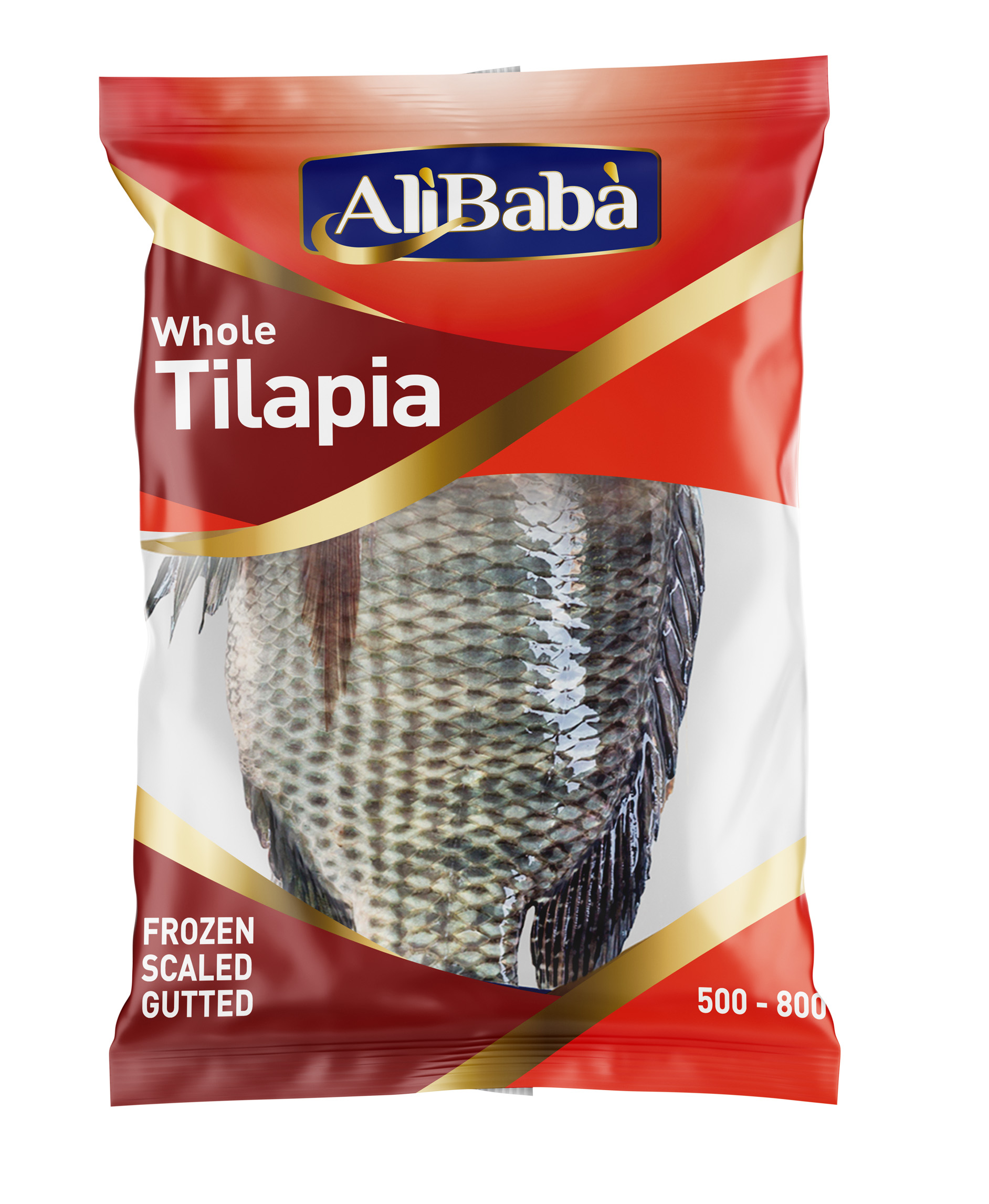 TILAPIA 500/800G 4KG-25% RED ALI BABA
