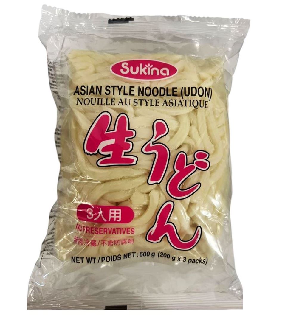 KR SUKINA UDON W/OUT SOUP 3 PACK 12X600G