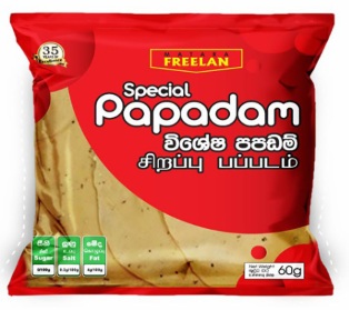 FREELAN PAPADAM 50X60G