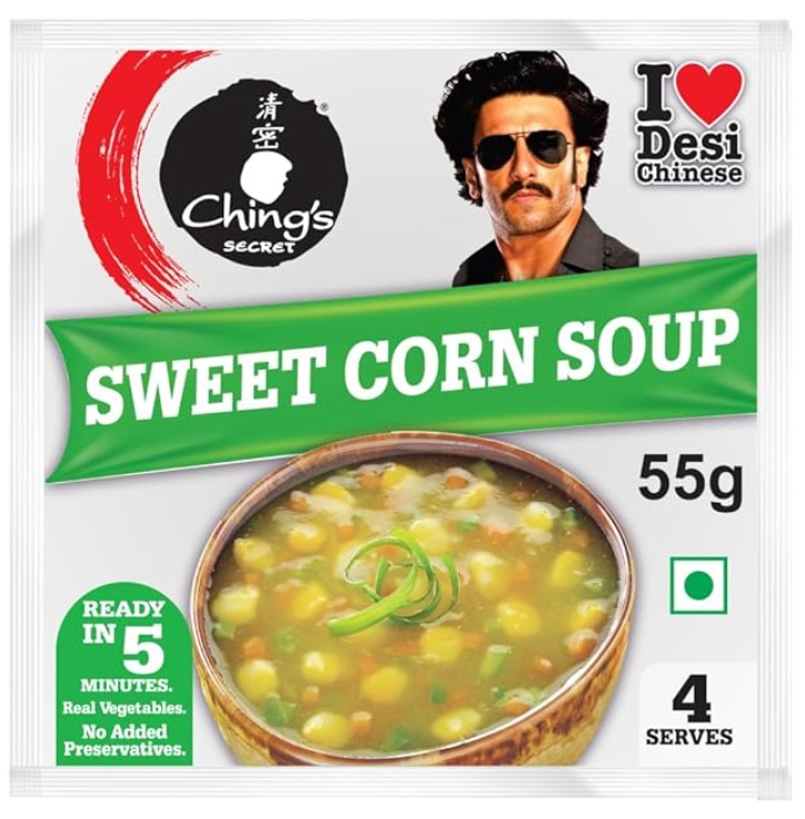 CHING'S SWEET CORN SOUP 48X55GM