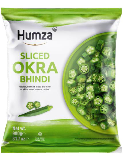 HUMZA OKRA BINDI SLICED 4X900G F.PACK