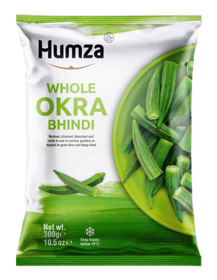 HUMZA OKRA BINDI SLICED 10X300G - FreshTropical