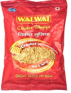 WAI WAI SNACKS BHUJIA +CKN HOT 20X50G