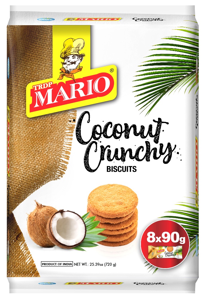 MARIO COCONUT CRUNCHY BISCUIT 8X90G