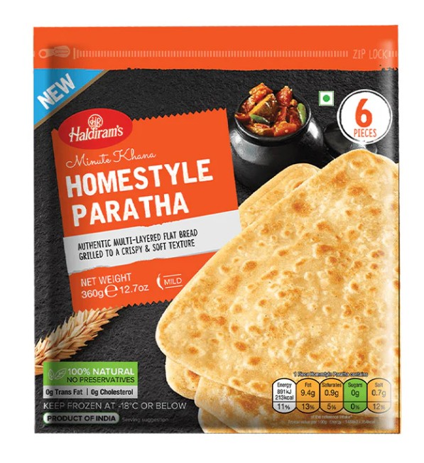 GELO HALDI'S HOME STYLE PARATHA 24X360G