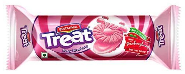BRITANNIA TREAT STRAWBERRY 24X100G