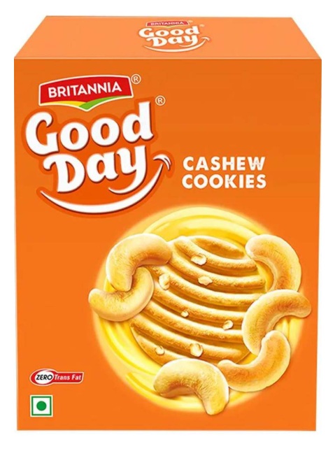 BRITANNIA GOODDAY COOKIES CASHEW 12X231G