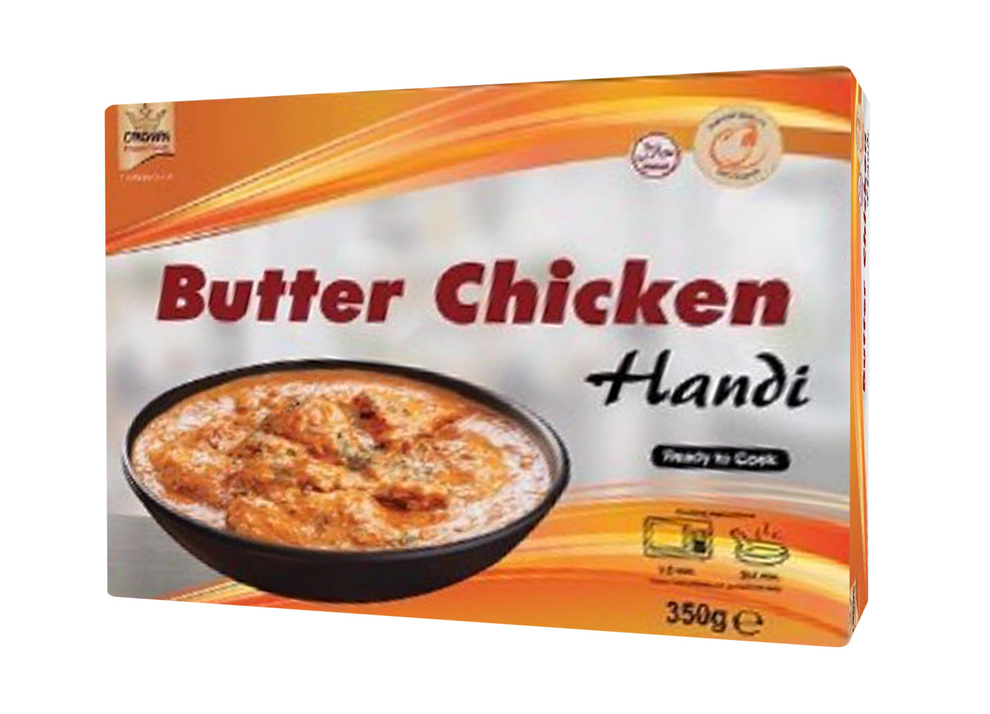 CROWN RTE BUTTER CHICKEN HANDI 15x375GR