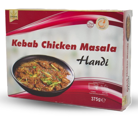 CROWN RTE KEBAB MASALA HANDI 15x375GR
