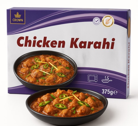 CROWN KARAHI CHICKEN HANDI 15x375GR