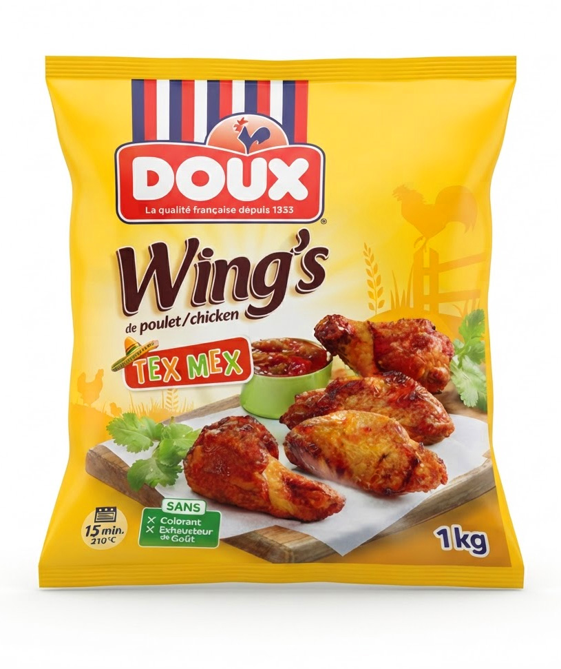 DOUX WINGS TEXMEX 10x1KG FROZEN