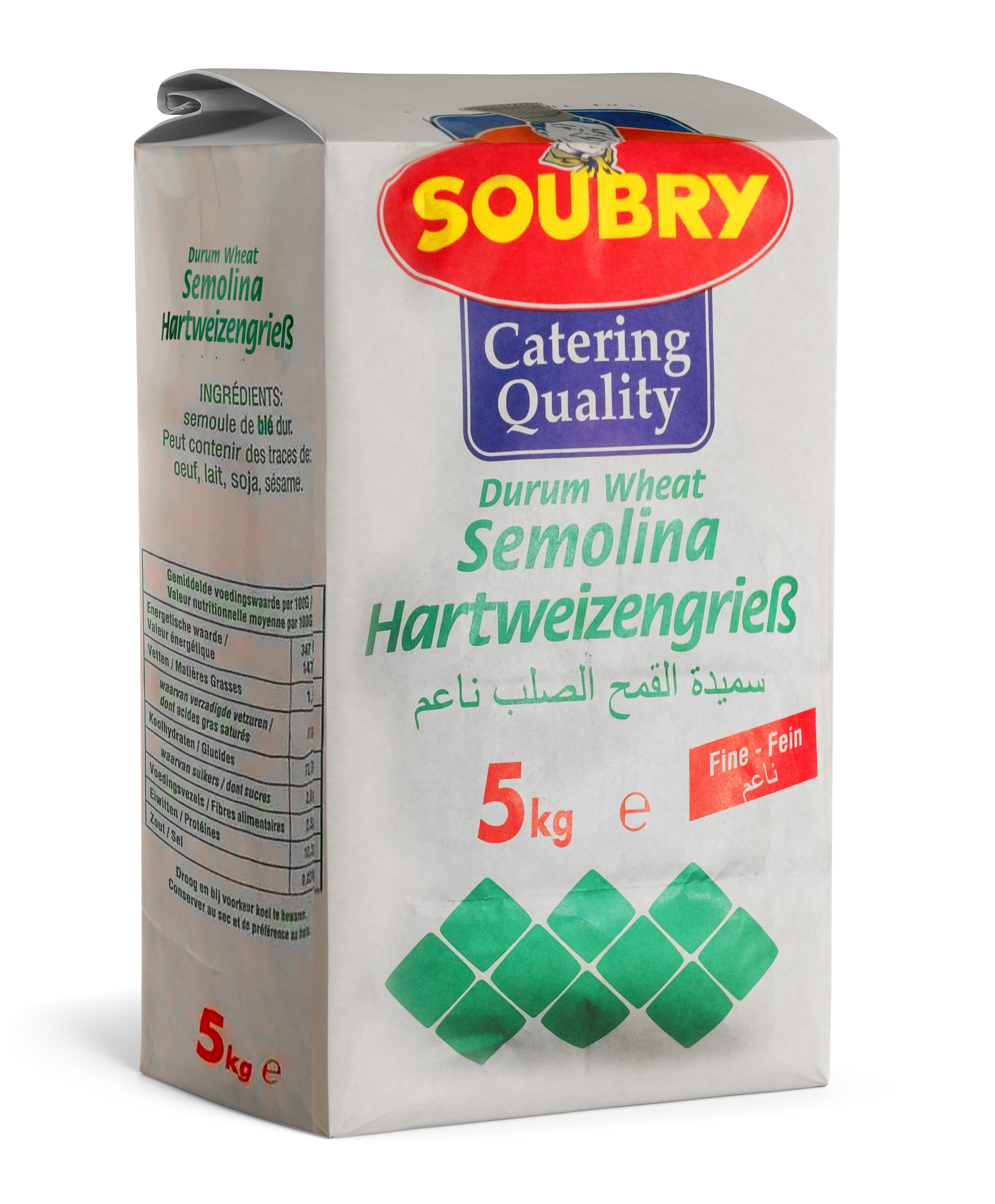 SEMOLINA EXTRA FINE 5KG SOUBRY