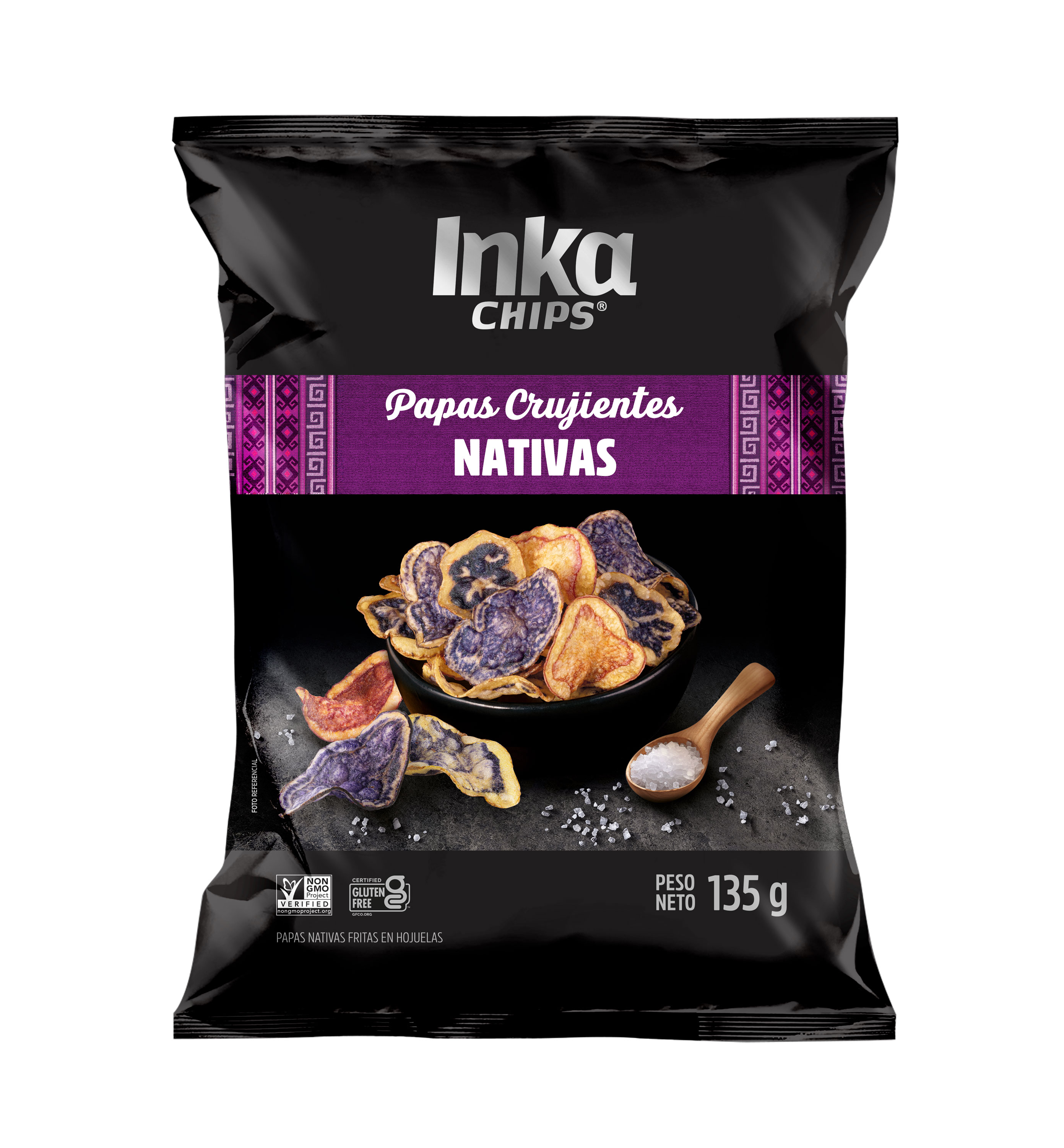 INKA CHIPS PAPAS NATIVAS 12X135G