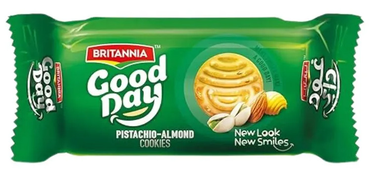 BRITANNIA GOODDAY COOKIES PIS+ALM 24X75G