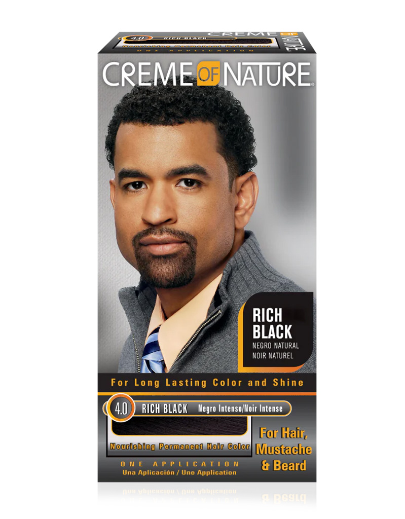 CREAM OF N, GEL CLR MENS RICH BLACK 4.0