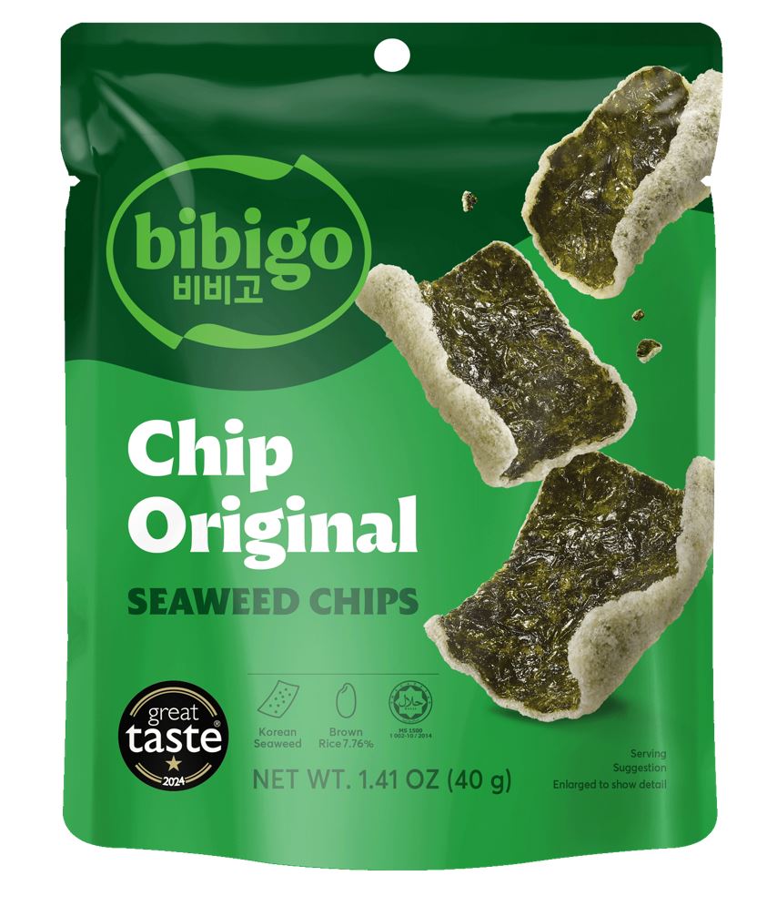 KR BIBIGO SEAWEED CHIPS ORIGINAL 8X40G