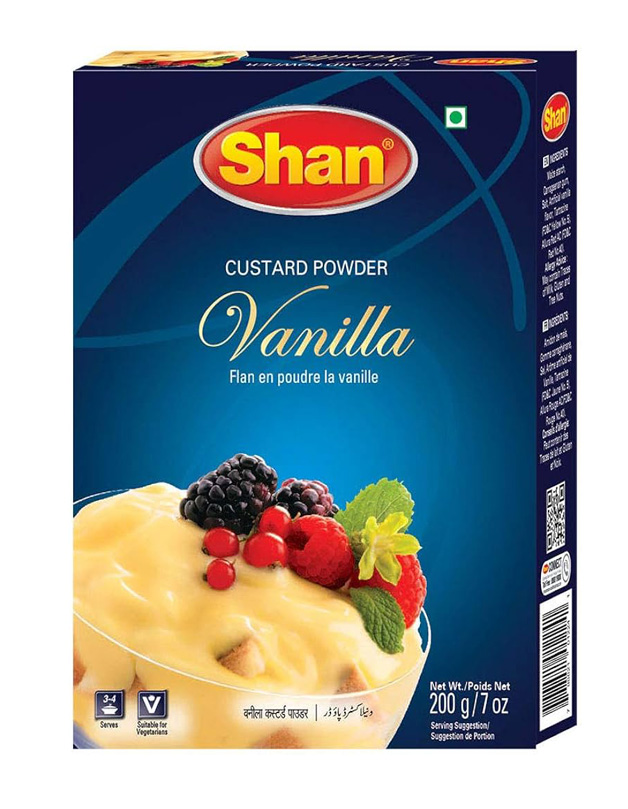 SHAN CUSTARD PWD VANILLA 6X200GM