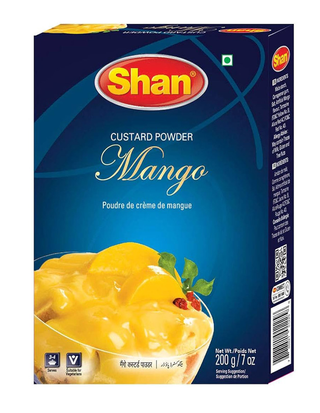 SHAN CUSTARD PWD MANGO 6X200GM