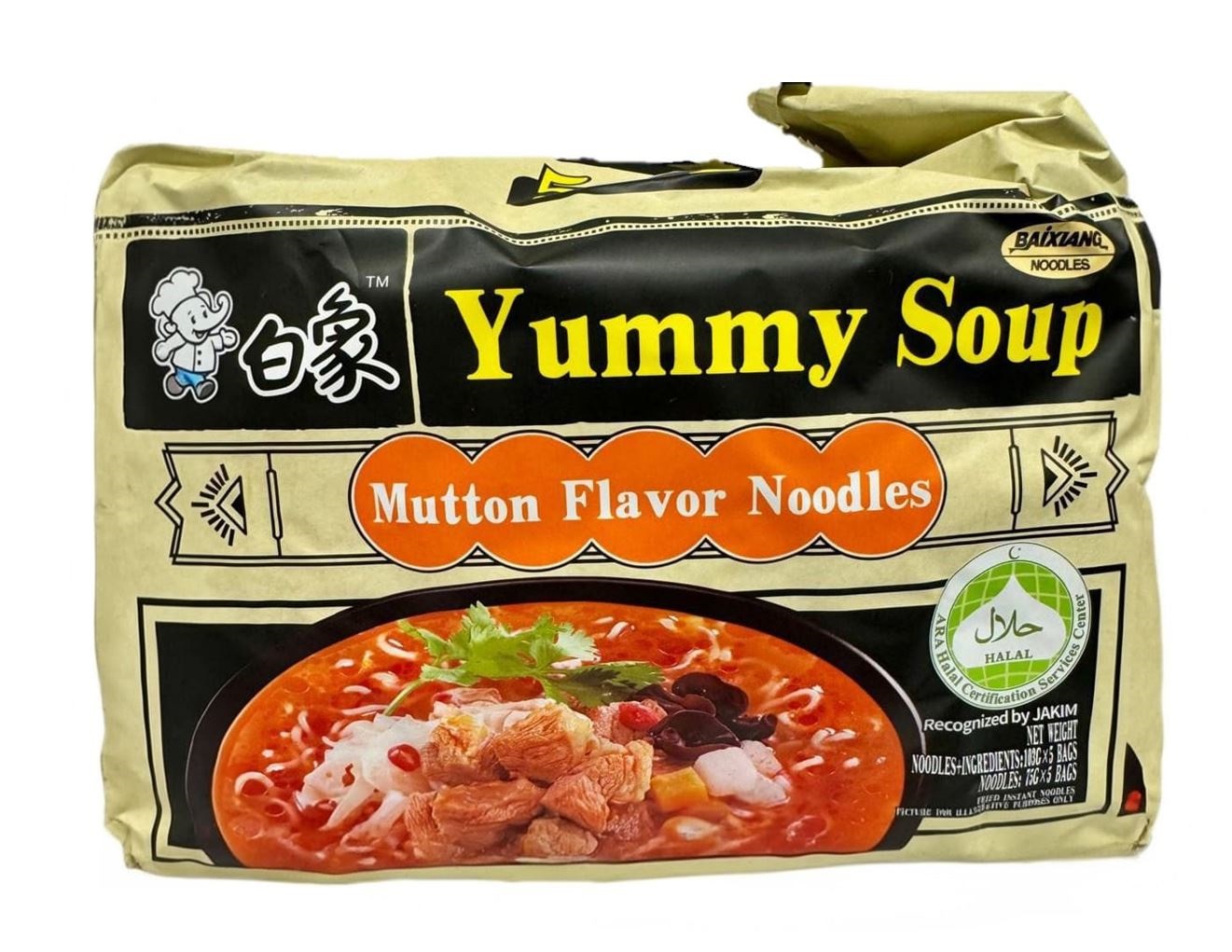 NOODLES MUTTON 30X103G YUMMISOUP