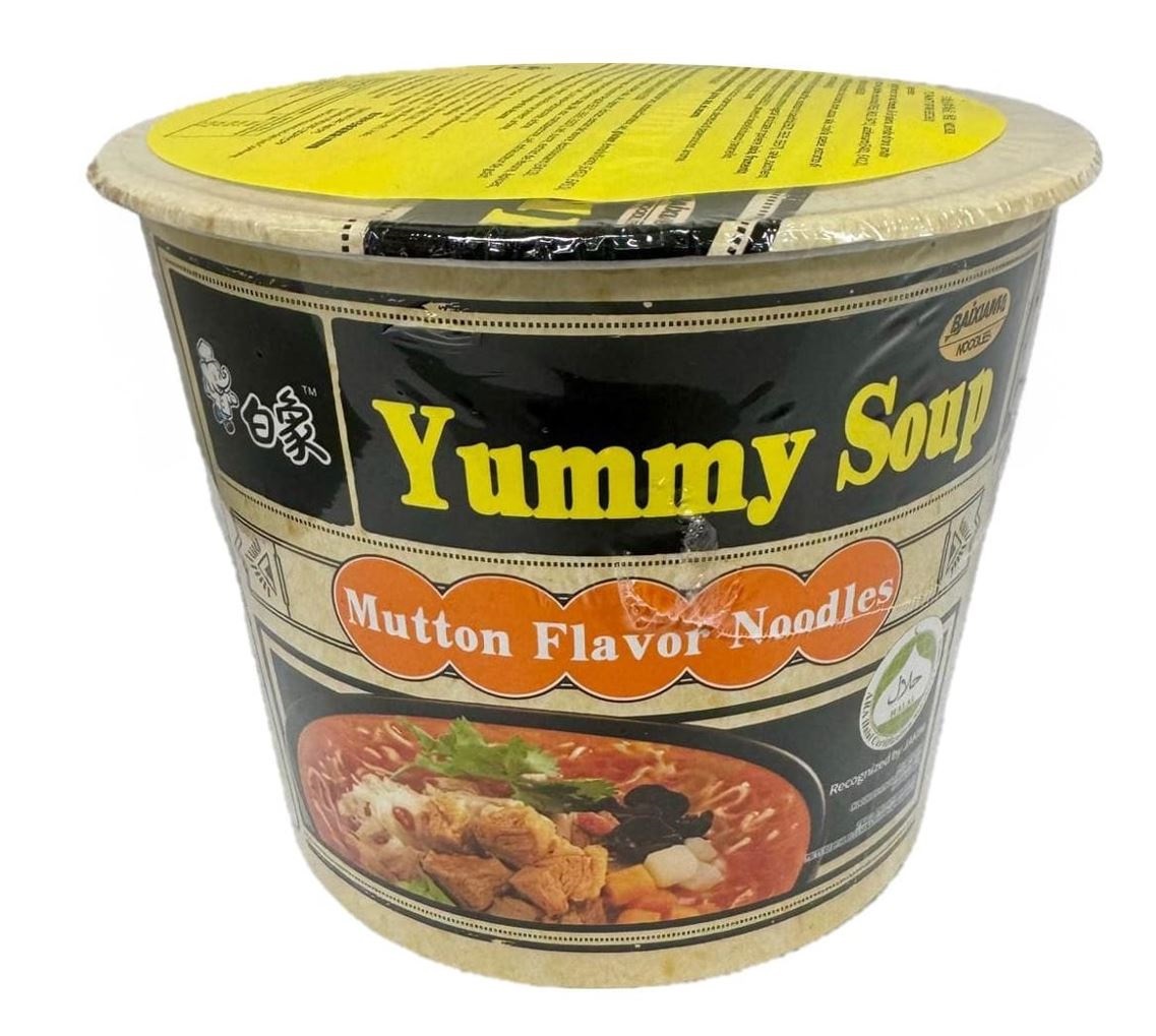 NOODLES BOWL MUTTON 12X111G YUMMISOUP