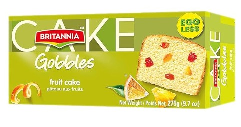 BRITANNIA EGGLESS FRUIT CAKE 12X275G