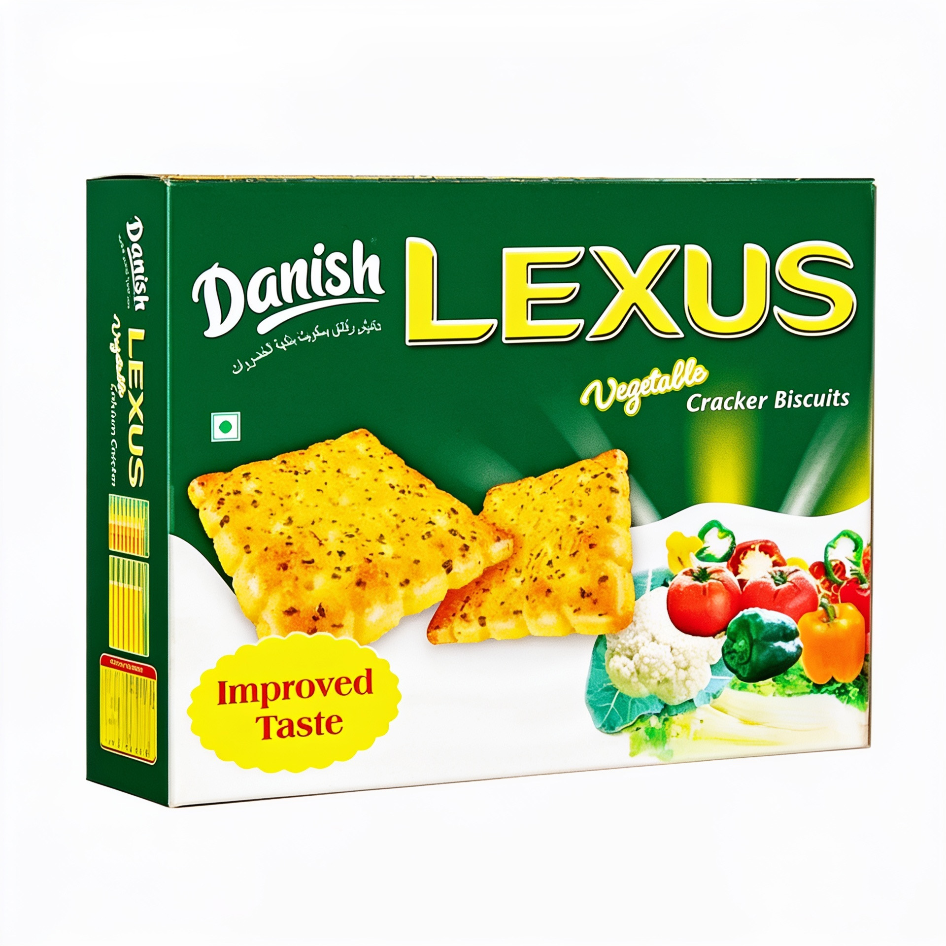 DANISH LEXUS VEGETABLE CRACKER 12X180G