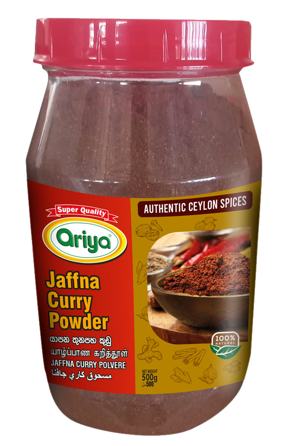 ARIYA JAFFNA CURRY PWD POUCH 12X500G
