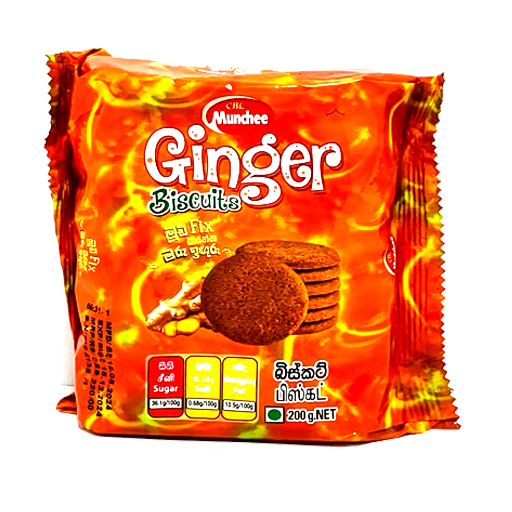 MUNCHEE GINGER COOKIE 24X200G