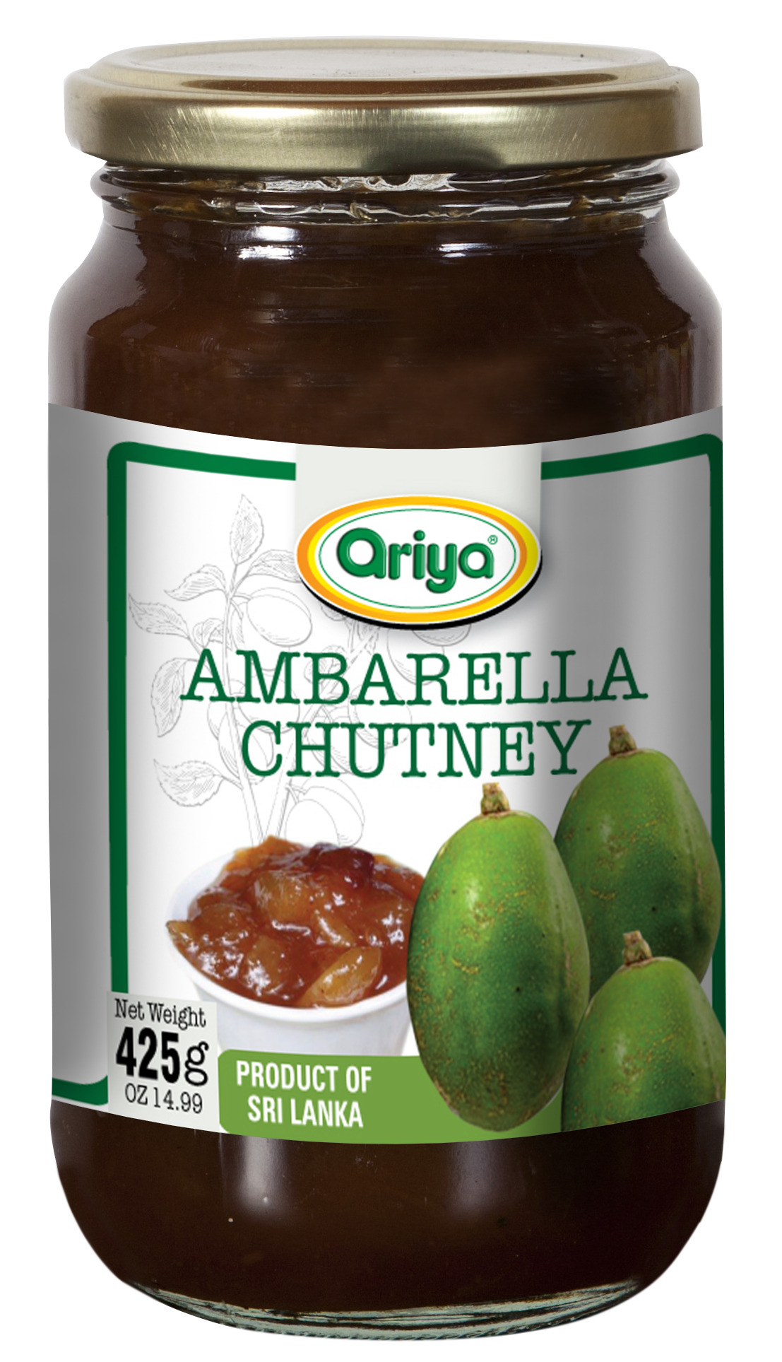 ARIYA AMBERELLA CHUTNEY 12X350G
