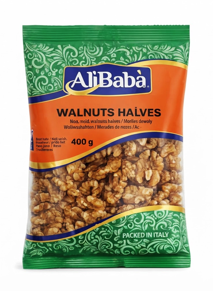 WALNUTS HALVES ALI BABA 21X400G
