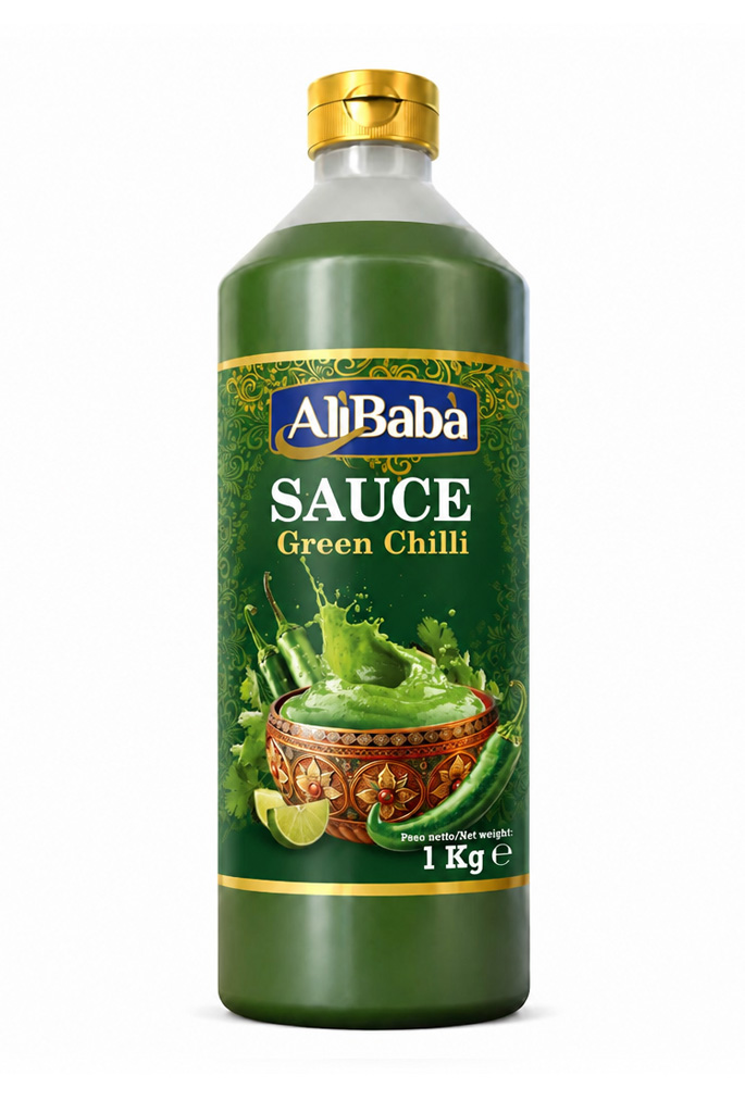 SAUCE GREEN CHILLI ALI BABA 10X1LTR