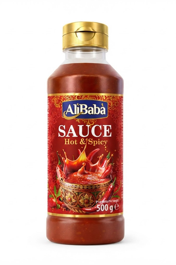 SAUCE HOT & SPICY ALI BABA 20X500ML