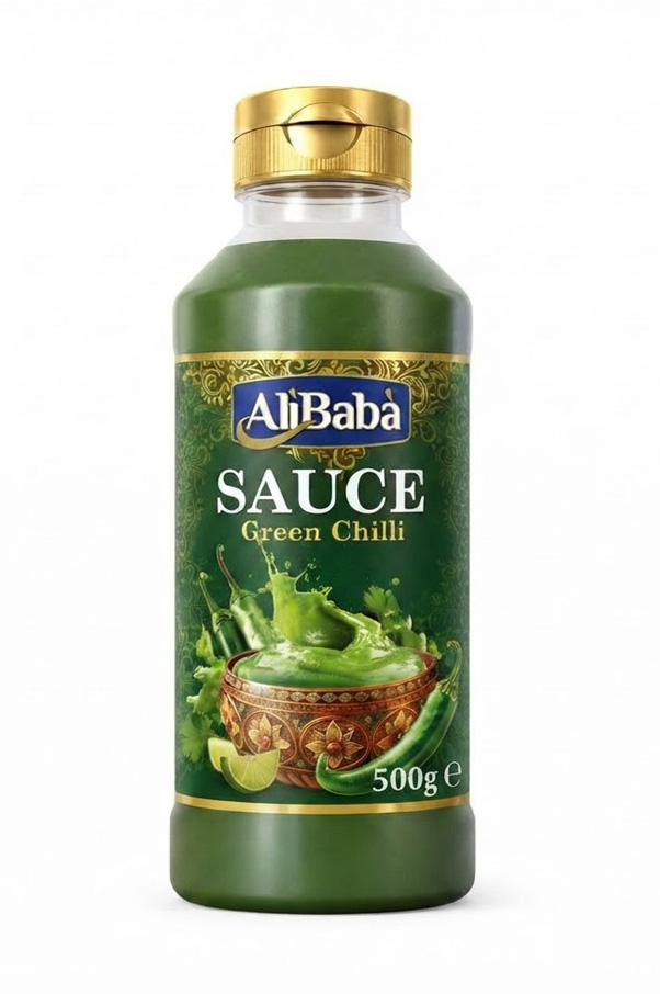 SAUCE GREEN CHILLI ALI BABA 20X500ML