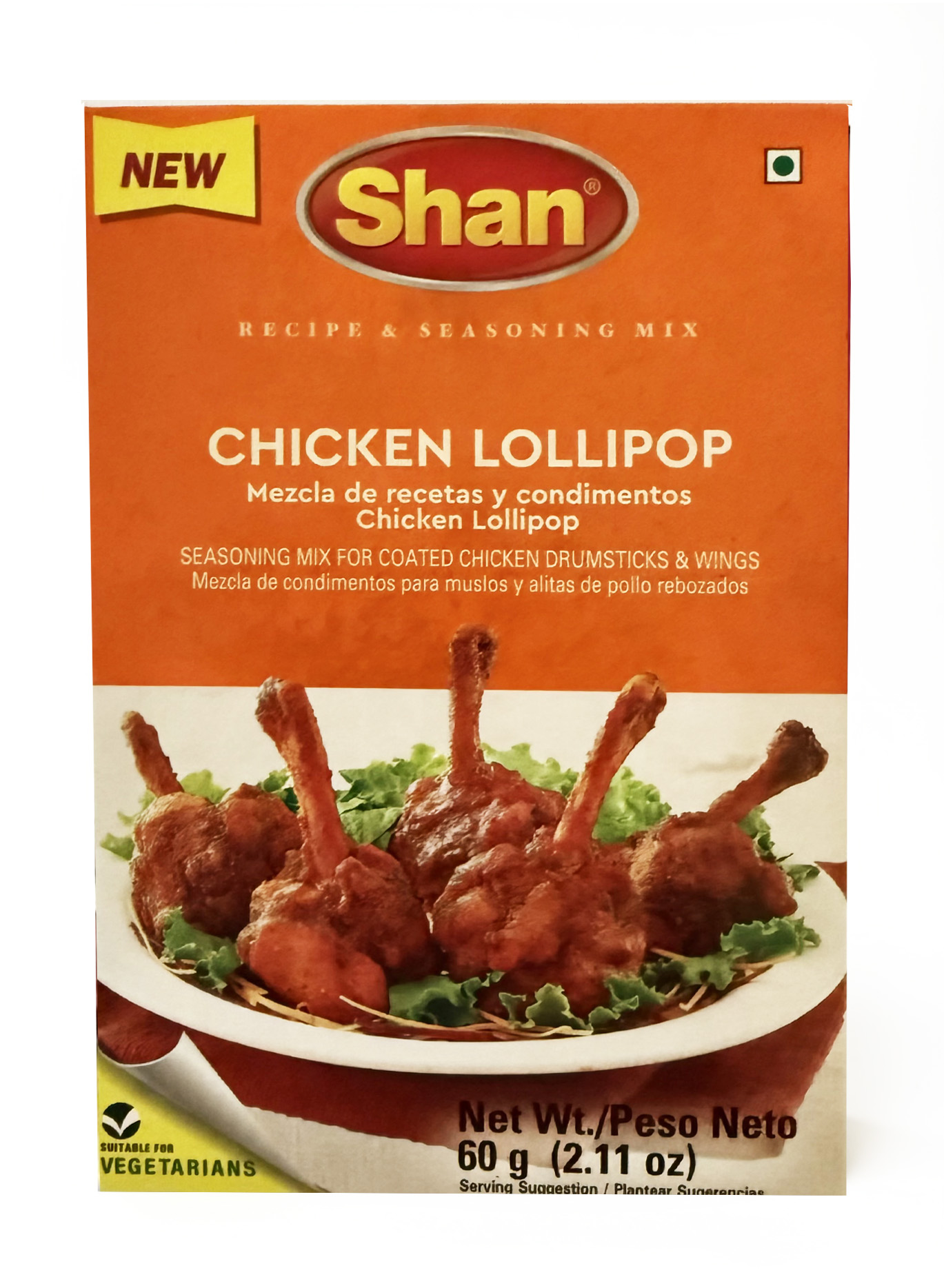 SHAN CHICKEN LOLLYPOP MASALA 6X60G